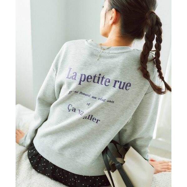 tシャツ バックプリント裏毛 プルオーバー レディース