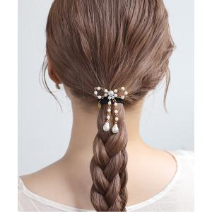 ヘアゴム パールリボンポニーフックの商品画像