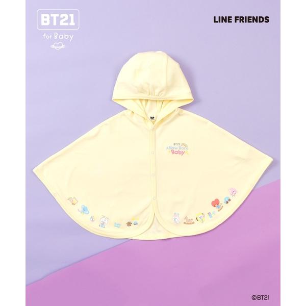 ベビー 「BT21」プリント＆刺しゅうマント