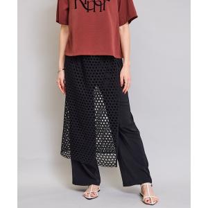 パンツ レイヤードドッキングパンツ レディース