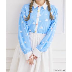 ブラウス シャツ トイストーリー/ クラウド柄シャツ レディース メンズ