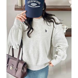 ニット セーター GeeRA別注「U.S. POLO ASSN.」ユーエスポロアッスン　ワンポイント刺繍スウェットライクニット レディース