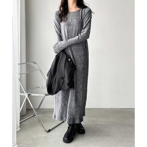ワンピース ベロアプリーツロングワンピースの商品画像