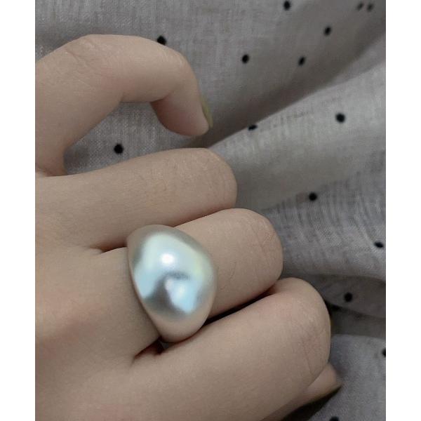 指輪 リング ぷっくりメタルリング レディース