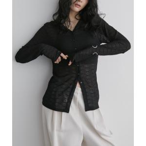 tシャツ ストレッチレースロングスリーブトップス...の商品画像