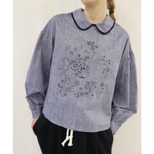 ブラウス シャツ いとしのシロ「丸襟ブラウス」 レディース