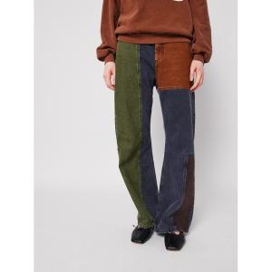 ジーンズ デニム デニムパンツ Color block denim pants レディース メンズ