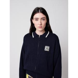 カーディガン Mr Pencil zipped cardigan レディース メンズ