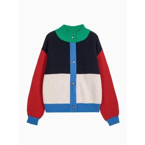 カーディガン Color Block cardigan レディース