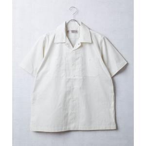 シャツ 「T13」「HOUSTON」TC TWILL WORK S/S SHIRT 41074 メンズ レディース