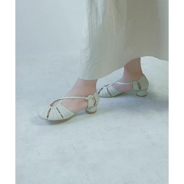 パンプス ラウントゥギャザークロスストラップパンプス