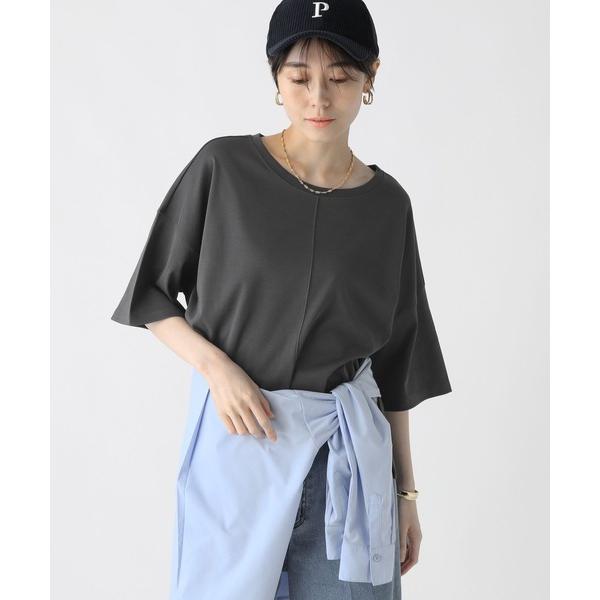 tシャツ 汗じみ軽減５分袖Ｔシャツ / 582969 レディース