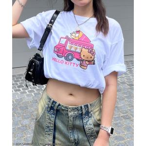 tシャツ 「Sanrio characters/サンリオキャラクターズ」ハローキティスーベニアTシャツ レディース メンズ