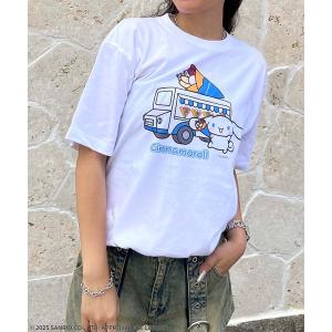 tシャツ 「Sanrio characters/サンリオキャラクターズ」シナモロールスーベニアTシャツ レディース メンズ