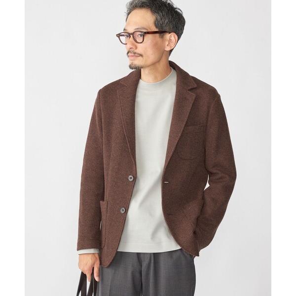 ジャケット テーラードジャケット SHIPS: TEXBRID(R) コットン ジャカード 2ボタン...