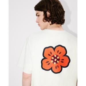 tシャツ 'Boke Flower' エンブロイド コットン Tシャツ メンズ