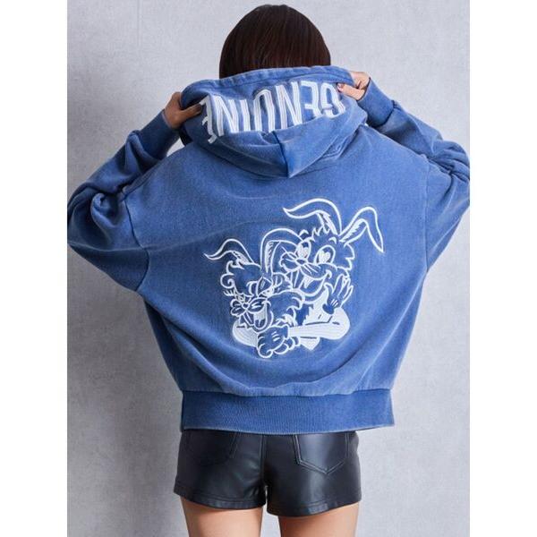 パーカー GENUINE BUNNYスウェットパーカー レディース