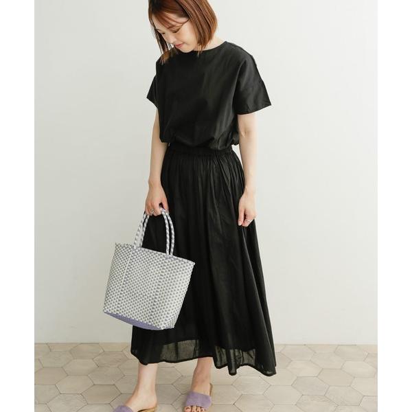 「URBAN RESEARCH DOORS」 半袖ワンピース MEDIUM ブラック レディース