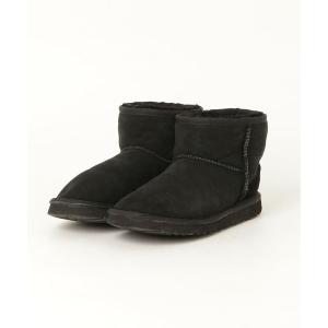 「UGG」 ムートンブーツ 22cm ブラック レディース