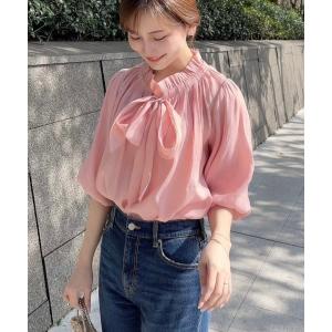 「HALUHIROINE」 半袖ブラウス FREE ピンク レディース