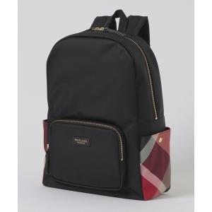 デイバック リュック パーシャルクレストブリッジチェックナイロンバックパック レディース