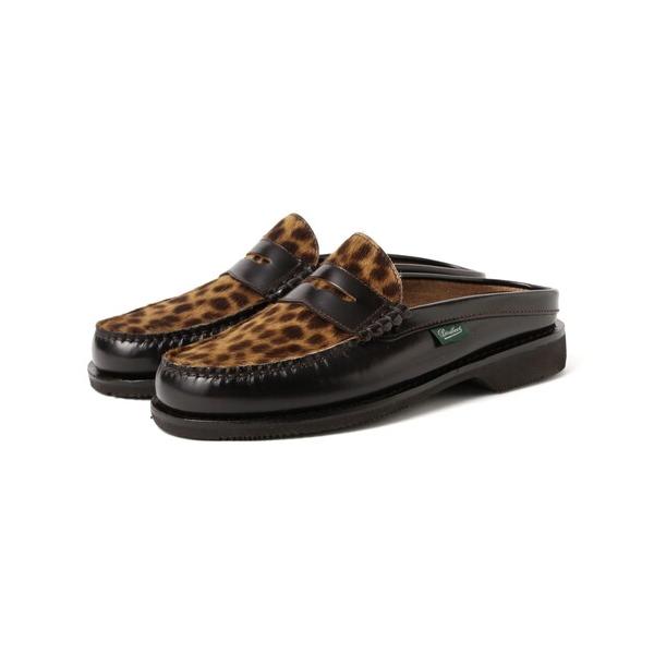 革靴 フォーマルシューズ ミュール 「別注」Paraboot / BORA Leopard レディー...