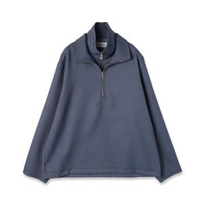 Faux Denim Layered Stand Collar Pullover メンズ レディース