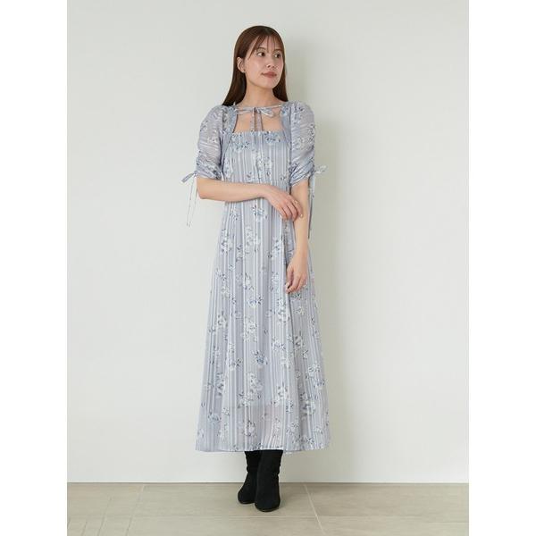 「SNIDEL」 コンビワンピース 0 ブルー レディース