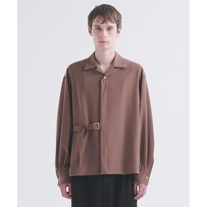 シャツ Stretch Twill Tie Locken Open Collar Shirt メンズ レディース