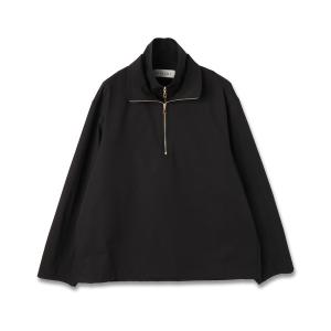 Stretch Double Cloth Layered Stand Collar Pullover メンズ レディース