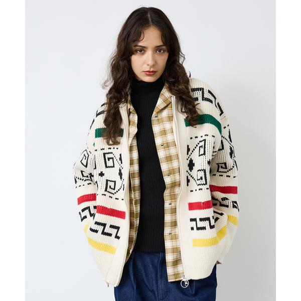 カーディガン 「PENDLETON /ペンドルトン 」WESTERLEY Cardigan/ 総柄 ...