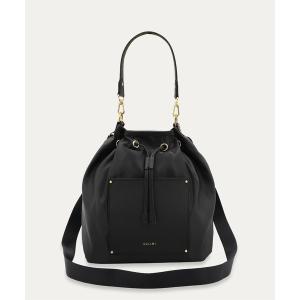 ショルダーバッグ Leather Pocket High Count Taffeta Drawstring Bag メンズ レディース