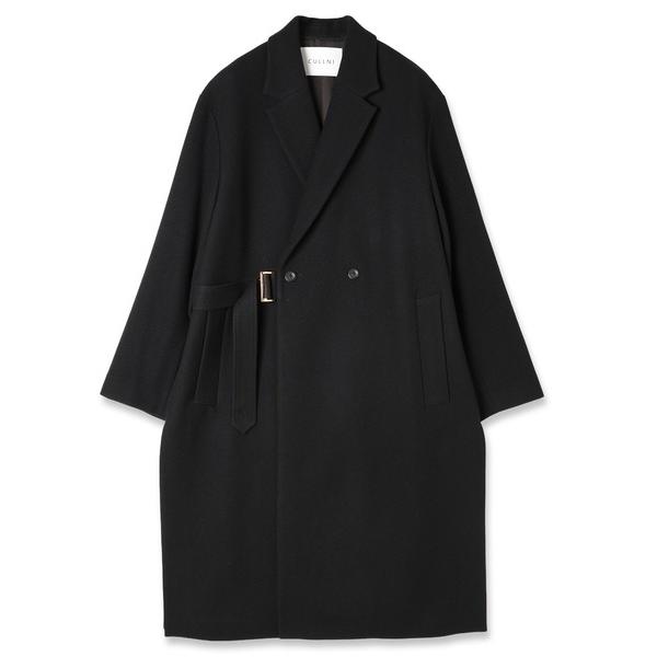 チェスターコート コート Lamb Wool Melton Tie Locken Long Ches...