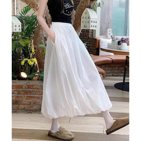 スカート 軽やかなバルーンスカート