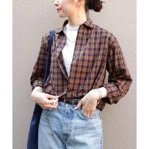 ブラウス シャツ THE SHINZONE/シンゾーン　ペックチェックシャツ　PECK CHEKERD SHIRT　25AMSBL06 レディース