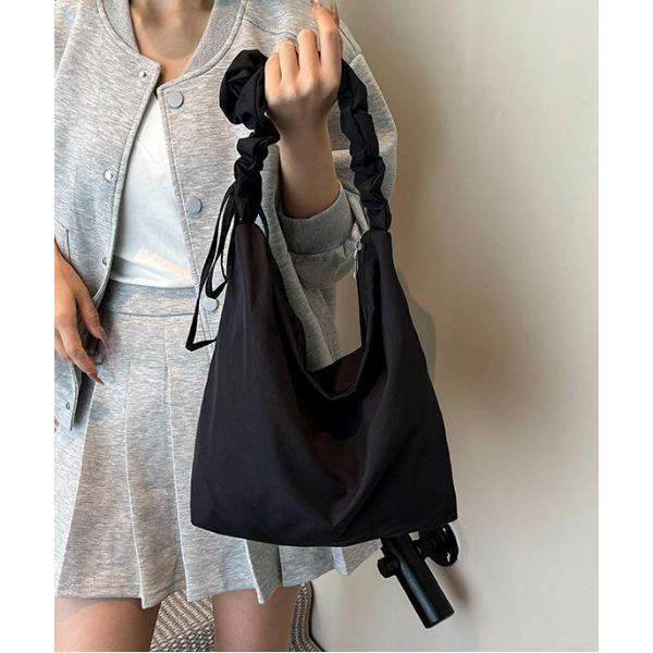 ショルダーバッグ バッグ 「A4サイズ対応可」「大容量」2WAY ギャザーショルダースクエアバッグ ...