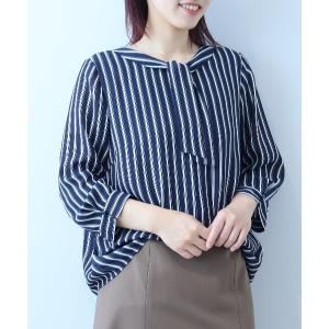 ブラウス シャツ 「L〜5L 大きいサイズ」ジョーゼットボウタイブラウス レディース