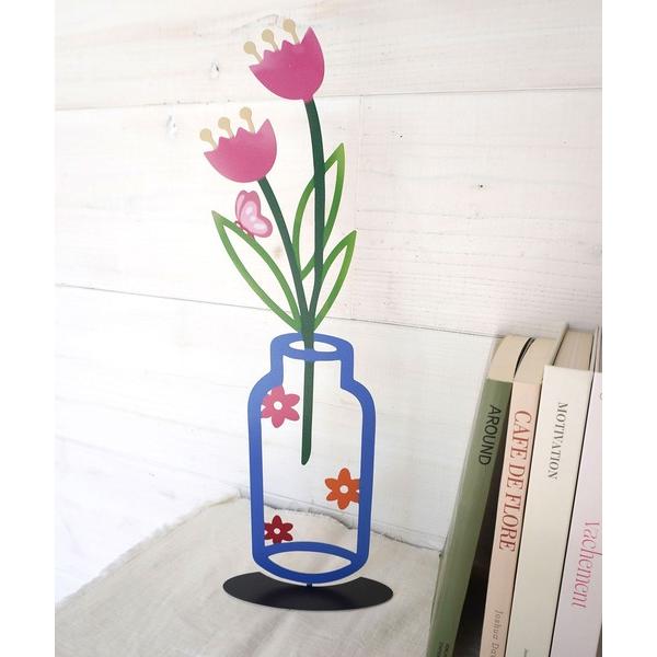 インテリア 「 ammy. / エイミードット 」 ぺたんこ フラワーベース風 スタンド/ オブジェ