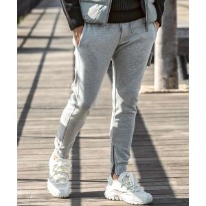 ★未使用タグ付★ウノピュウ 1PIU1UGUALE3 パンツ メンズXL 1PIU1UGUALE3 RELAX ウノピゥウノウグァーレトレ 裾ロゴテック