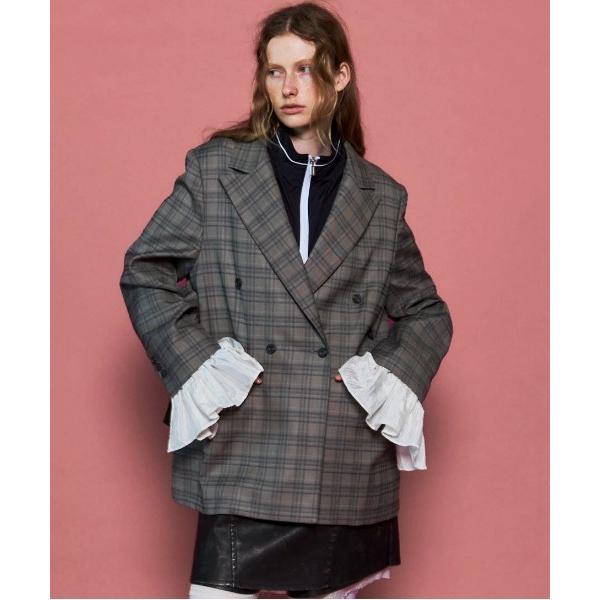 ジャケット テーラードジャケット Ruffle Sleeves Jacket/フリルスリーブジャケッ...