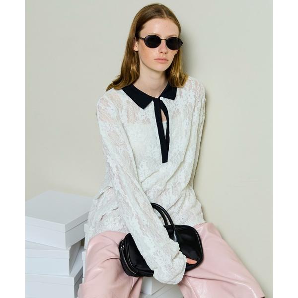 tシャツ Lace Loose Tops/レースルーズトップス レディース