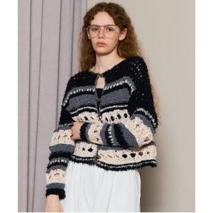 カーディガン Hand-knitted Cardigan/ハンドカーディガン「MAISON SPECIAL/メゾンスペシャル」 レディース