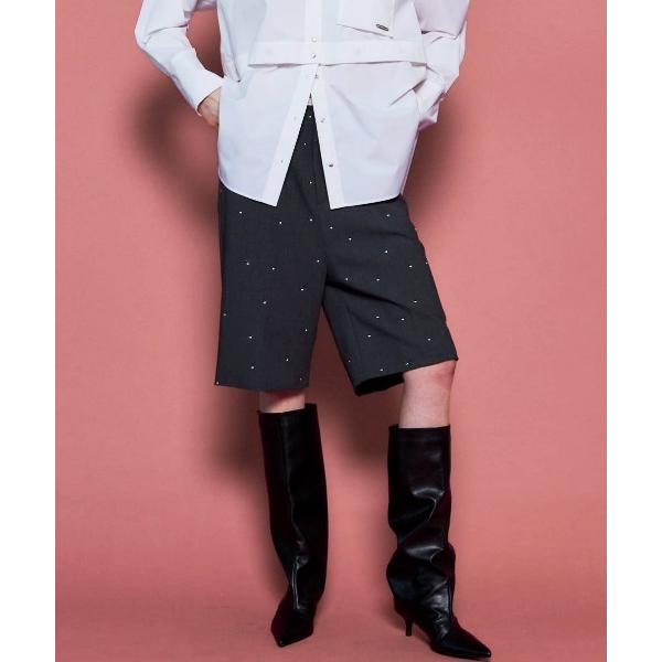 スラックス パンツ Studs Worsted Shorts/スタッズウーステッドハーフパンツセット...