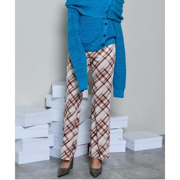 パンツ Multiway Layered Plaid Velour Pants/マルチウェイレイヤー...