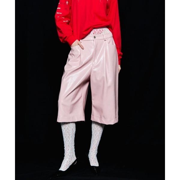 パンツ Leather Shorts/レザーショートパンツ「MAISON SPECIAL/メゾンスペ...