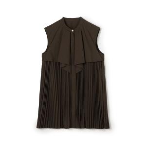 ブラウス シャツ スパンブロード フロントドレープブラウス レディース