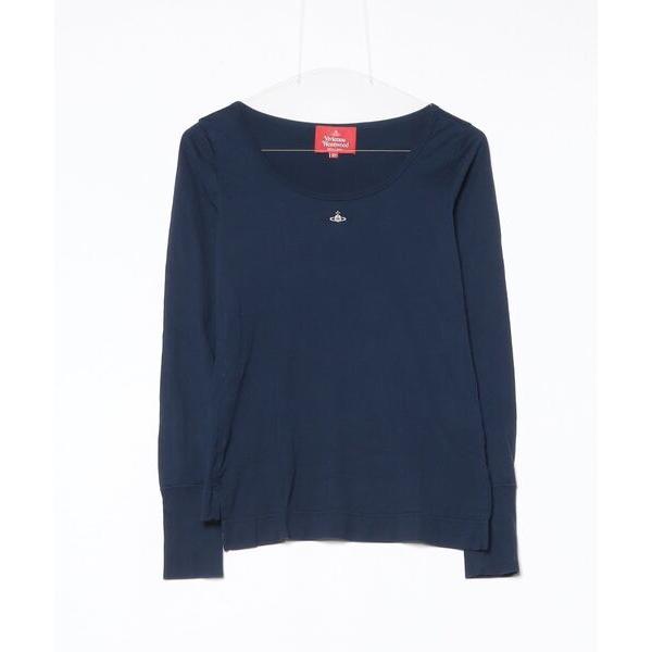 「Vivienne Westwood red label」 刺繍長袖カットソー 01 ネイビー レデ...