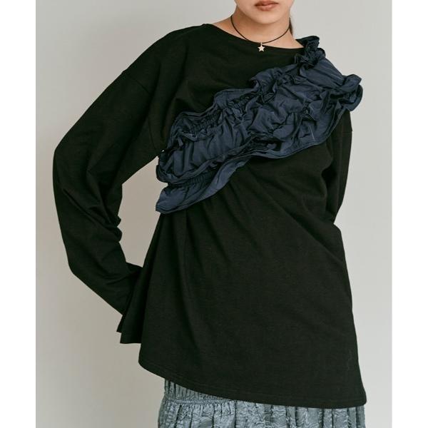 tシャツ ビスチェ セット ロング Tシャツ / Layered Look: Frill Busti...