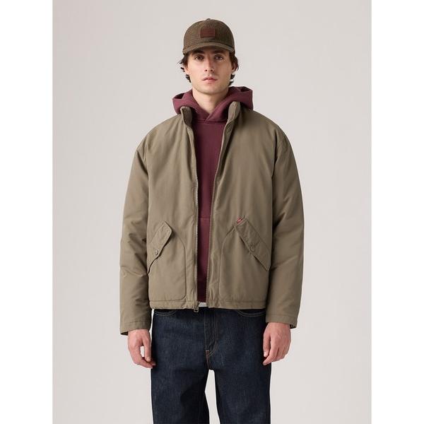 ブルゾン アウター BRIGGS ショートパファージャケット カーキ メンズ
