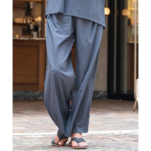 スラックス 「CavariA/キャバリア」布帛Tワイドパンツ メンズ レディース